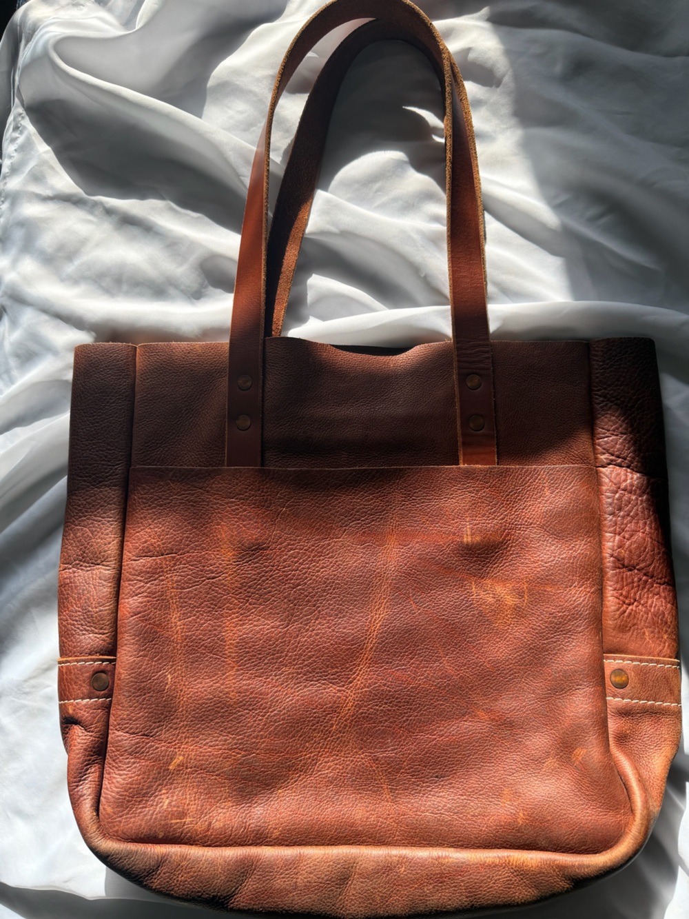 KMM and Co Carryall tote in Tan Kodiak